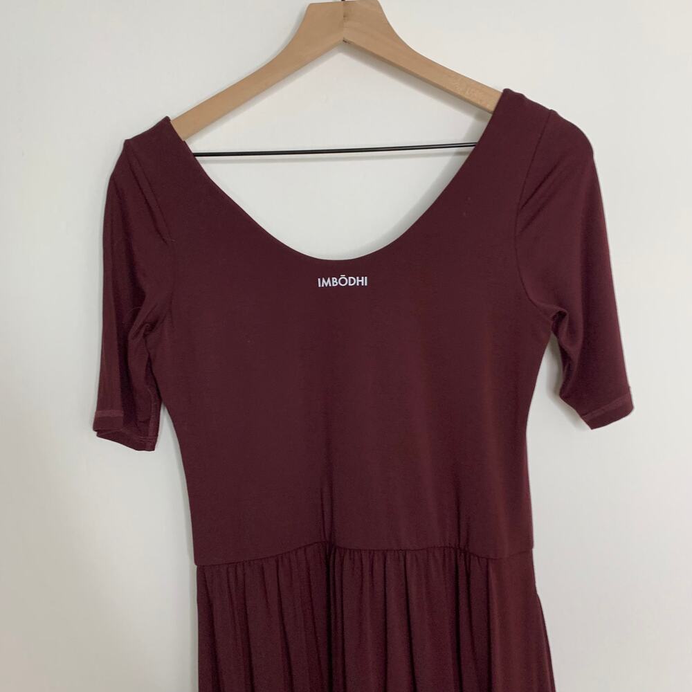 Imbodhi Sleeved Bōdhi Jumper Burgundy Womens XL - Picture 6 of 16